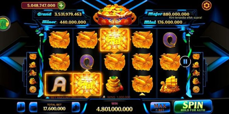 The game lobby features a stunningly designed interface